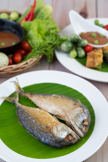 fried-mackerel-placed-white-plate-wooden-floor_1150-20786